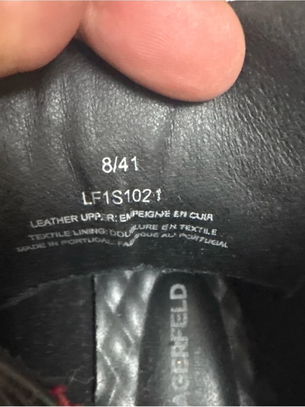 Karl Lagerfeld modern upper reliable